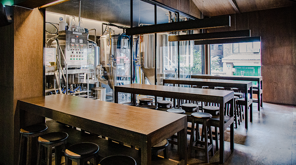 Interior of Seoul Brewery