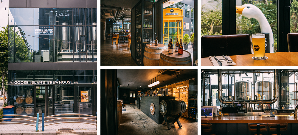 Interior of Goose Island Brew House