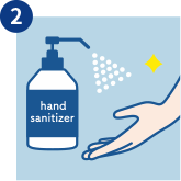 Sanitize your hands. 