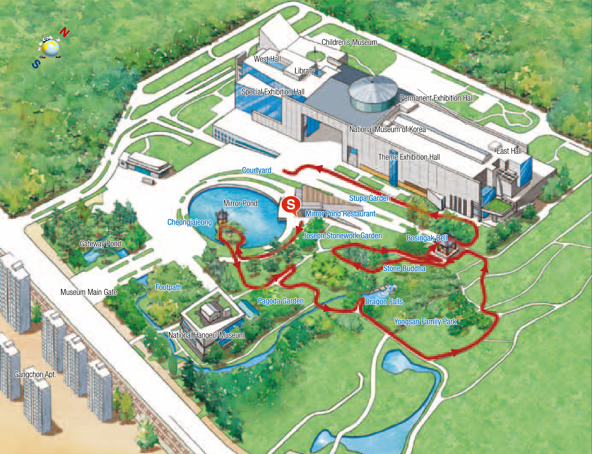 Treasure Seeking in Garden of National Museum of Korea Tour Route